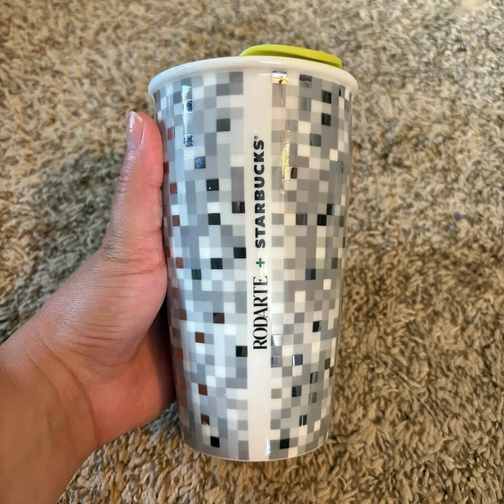 Starbucks + Rodarte Pixel Ceramic Tumbler Travel Mug
